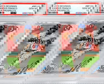 Wander Franco Paper Prospects PSA 10 x 2