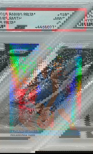 2018 Prizm Hyper Zhaire Smith PSA 9