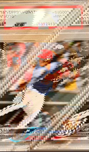 ⭐️ 2018 JUAN SOTO TOPPS #US300 PSA 9 RC ROOKIE 🔥📈 