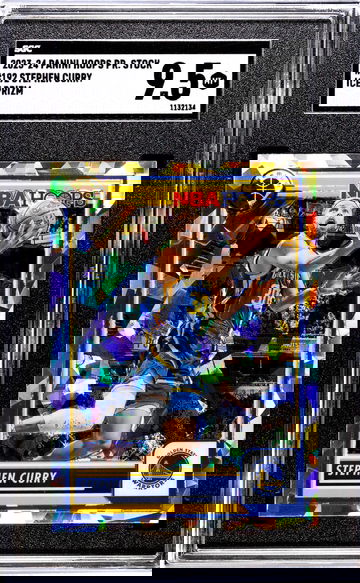 2023-24 Panini Hoops Premium Stock #192 Stephen Curry Ice Prizm SGC 9.5