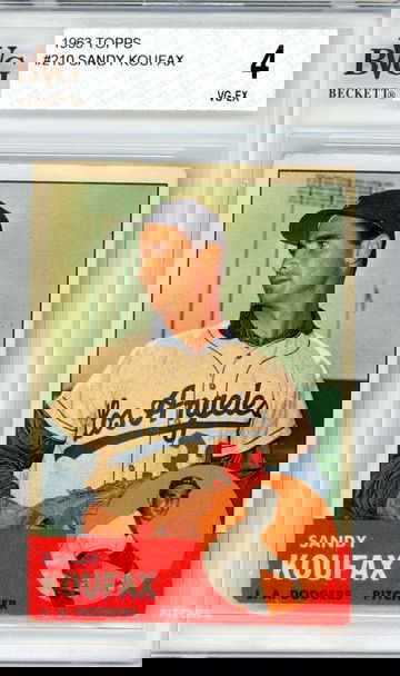 1963 TOPPS SANDY KOUFAX BVG 4