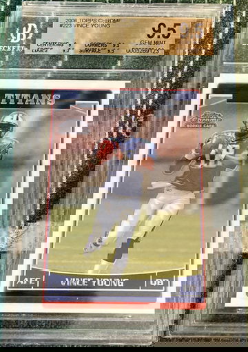 2006 Topps Chrome Vince Young RC BGS 9.5 GEM MINT