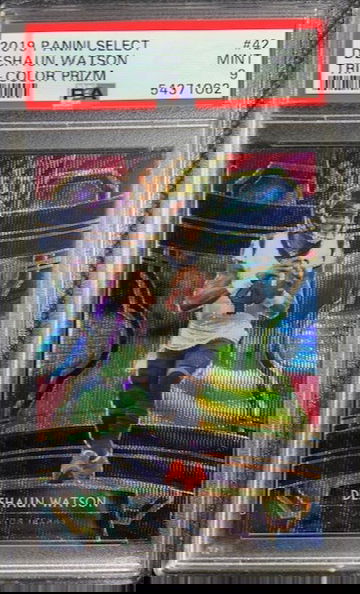 2019 Panini Select /199 Deshaun Watson Tri Color Prizm #42 PSA 9 MINT Pop 2