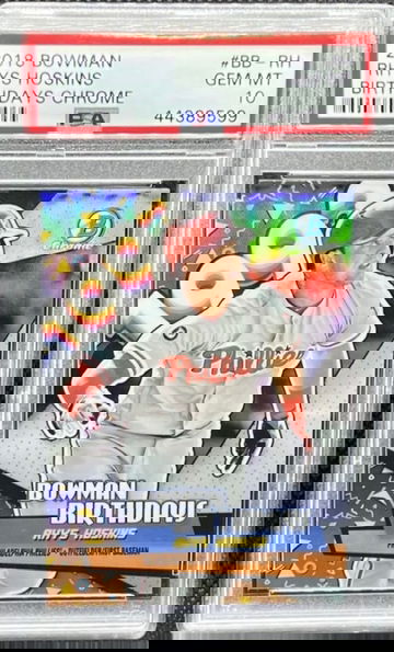 2018 Bowman Rhys Hoskins Birthdays Chrome Insert PSA 10 Rookie Year!