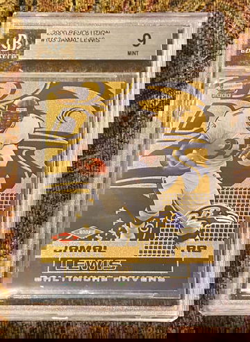 2000 Revolution Jamal Lewis 103 #160/300 Rookie BGS 9 Mint