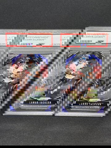 2019 Prizm Lamar Jackson PSA 9 Lot (2)