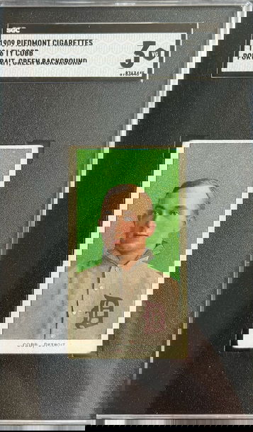 1909 T206 Ty Cobb Portrait Green SGC 3