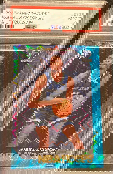 2018 Panini Hoops Jaren Jackson Jr Teal Explosion PSA 9 Memphis Grizzlies