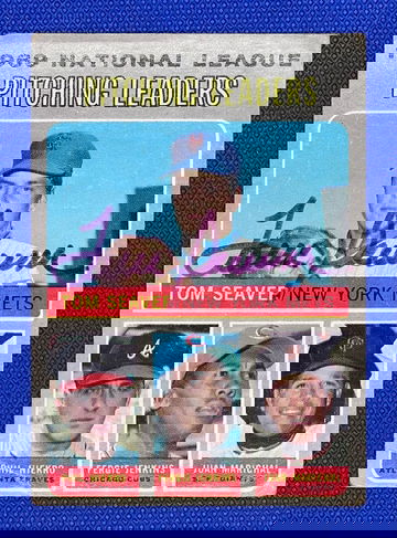 1970 Topps #69 NL Pitching Leaders Seaver HOF Auto w/ Niekro, Jenkins, Marichal HO🔥⚾🔥⚾F 