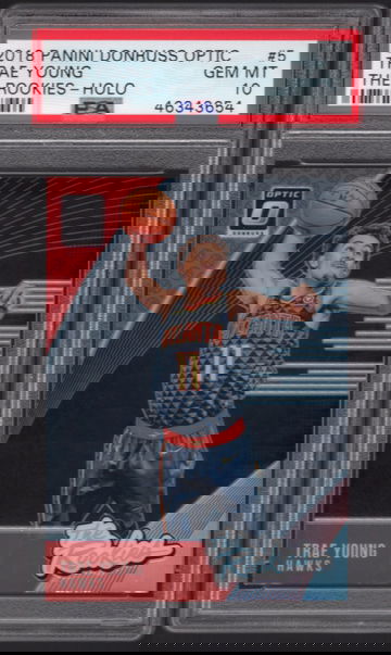 Trae Young 2018 Optic The Rookies Holo PSA 10