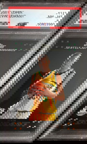 2007 Topps Black Kevin Durant RC PSA 8