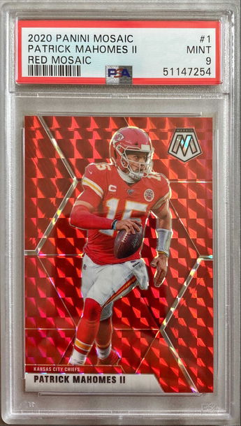 2020 Mosaic Patrick Mahomes Red PSA 9 Mint 