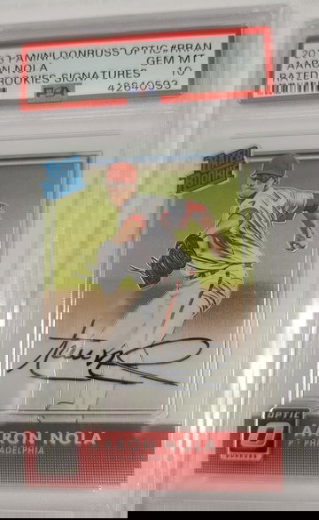 Aaron Nola 2016 Optic Rated Rookies Dig PSA 10