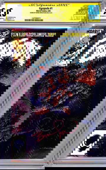 GARGOYLE #1 CGC-SS 9.0 *SIGNED BERNIE WRIGHTSON* DEMATTEIS WRIGHTSON CVR 1985