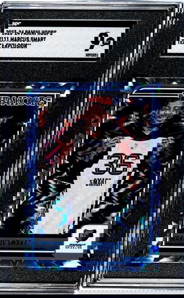 2023-24 Panini Hoops Teal Explosion Marcus Smart #111 SGC 9