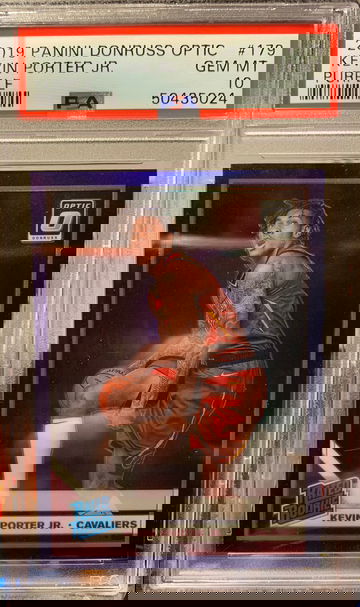 2019-20 Panini Optic Kevin Porter Jr. Purple Rookie Card PSA 10