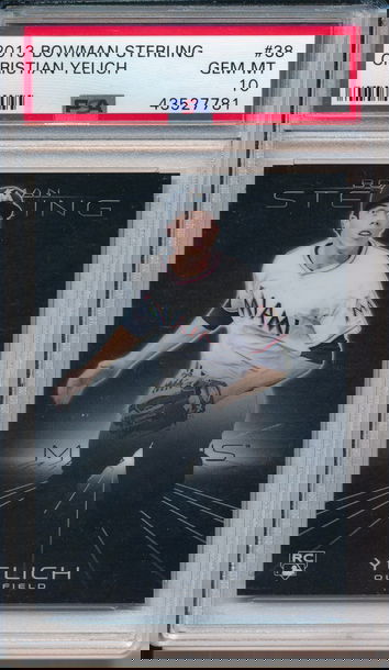 2013 Bowman Sterling PSA 10 Christian Yelich RC #38 