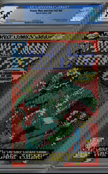 Power Man & Iron Fist 66 CGC 9.4 2nd Sabretooth Constrictor app. Frank Miller Cover