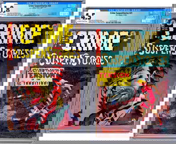 CRIME SUSPENSTORIES #20-21 CGC HISTORIC PRE-CCA CENSURE *USED IN SOTI* 1953-54