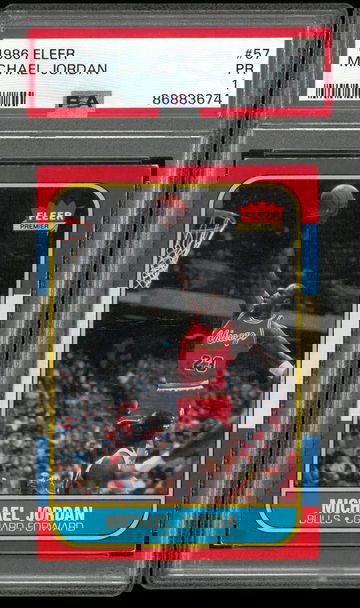 1986 Fleer Michael Jordan 57 PSA 1