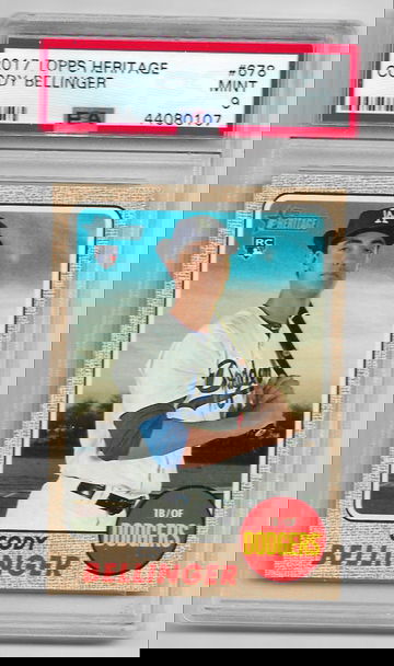 Cody Bellinger 2017 Topps Heritage PSA 9