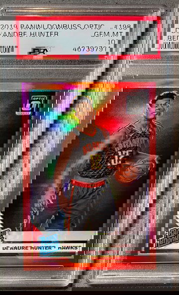 2019-20 Optic De’Andre Hunter /99 Red PSA 10