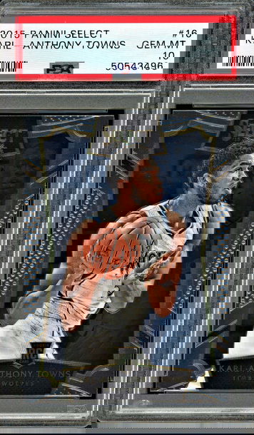 2015-16 Panini Select Karl Anthony Towns KAT RC Rookie #16 PSA 10