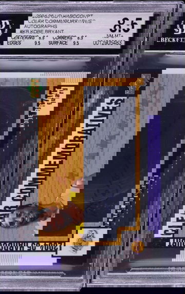 2004 Kobe Bryant SP Upper Deck Hardcourt Clear Commemorative Autographs BGS 8.5