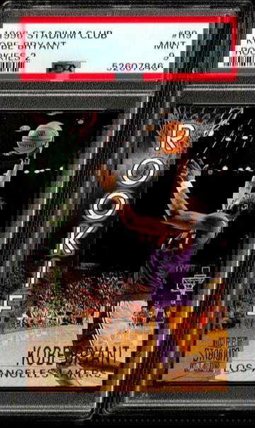 Kobe Bryant 1996 Stadium Club #R9 ROOKIE RC PSA 9 Mint