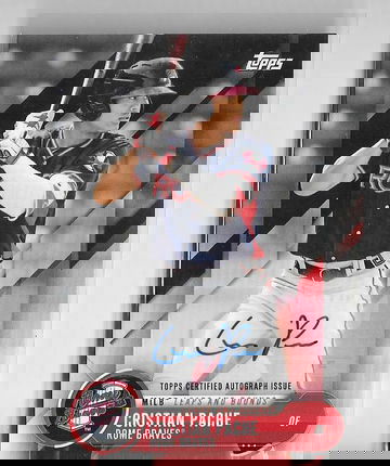 CRISTIAN PACHE 2018 TOPPS DEBUT ROOKIE #1/1 MASTERPIECE AUTOGRAPH AUTO