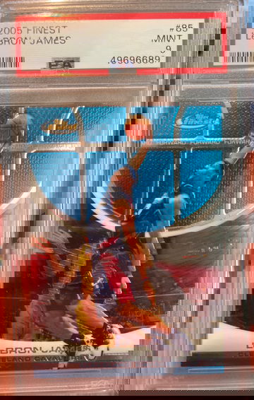 2005 finest Lebron James PSA 9