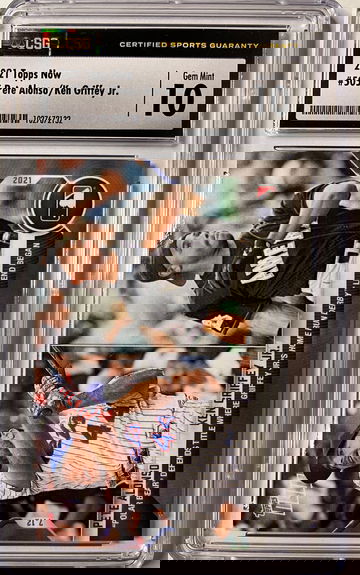 Pete Alonso, Ken Griffey Jr 2021 Topps Now #505 CSG 10