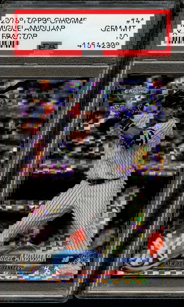 2018 Topps Chrome Miguel Andujar X-Fractor PSA 10