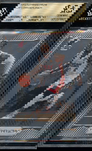 2012 Prizm #77 Dwyane Wade BGS 9.5 Gem Mint