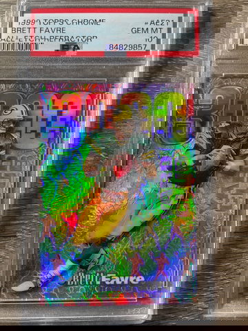 1999 Topps Chrome Brett Favre All Etch Refractor PSA 10