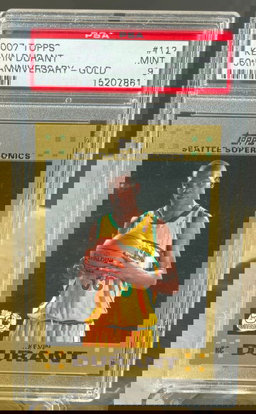 2007 Topps Kevin Durant Gold PSA 9