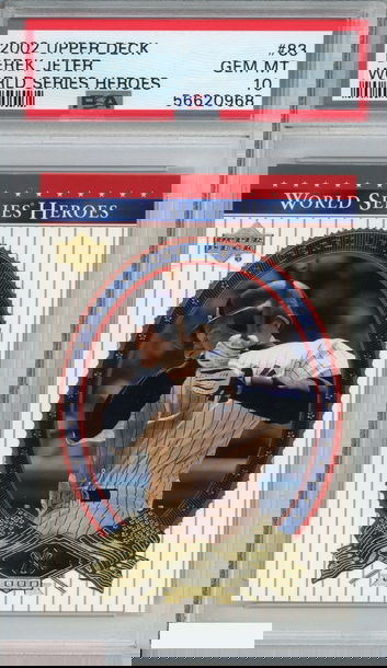 2002 UPPER DECK WORLD SERIES HEROES DEREK JETER #83 YANKEES HOF PSA 10 GEM MT