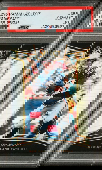 2018 PANINI SELECT TOM BRADY SILVER PRIZM #86 PSA 10