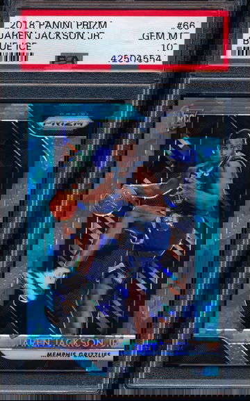 Jaren Jackson Jr 2018 Prizm Blue Ice RC /99 PSA 10