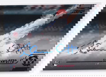 2022 Topps Stadium Club GLENN OTTO Rookie On Card Auto SCBA-GO Rangers BLACK /25