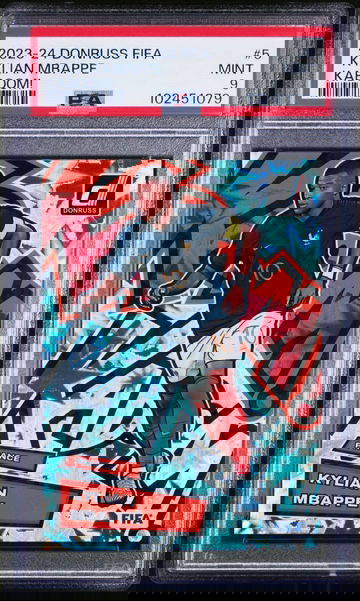 2023 Donruss FIFA Kylian Mbappe Kaboom PSA 9