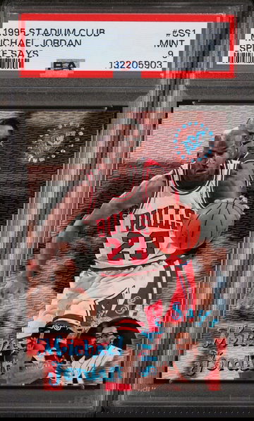 1995 Stadium Club Spike Says Michael Jordan #SS1 PSA 9