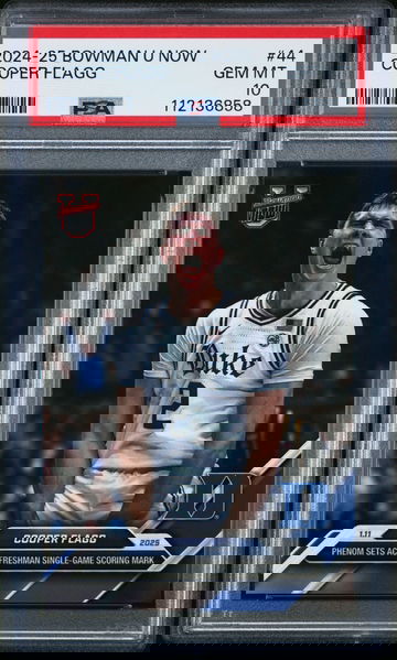 2024-25 BOWMAN U NOW COOPER FLAGG #44 RC ROOKIE PSA 10