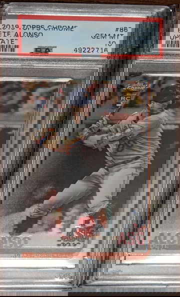 2019 Topps Chrome Update Pete Alonso RC PSA 10