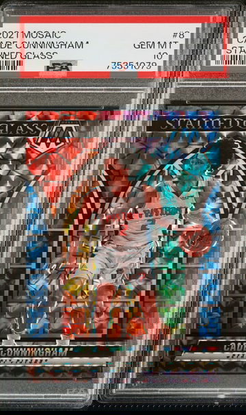 2021-22 Mosaic #8 Cade Cunningham STAINED GLASS SSP CASE HIT PSA 10 GEM MINT RC