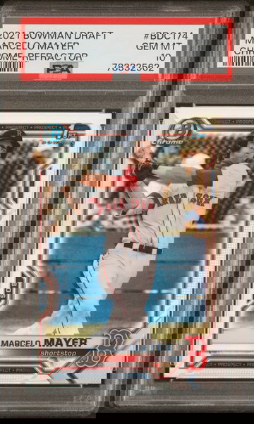 2021 Bowman Draft Marcelo Mayer #BDC174 REFRACTOR PSA 10