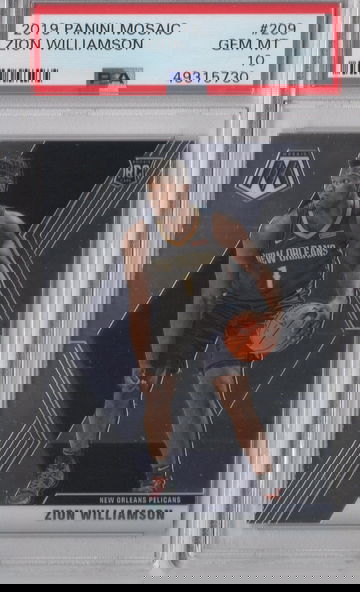 2019 Mosaic Zion Williamson PSA 10