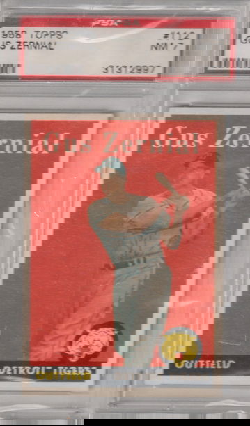 1958 Topps #112 Gus Zernial PSA 7 (Near Mint)