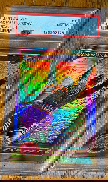 1993 Finest Michael Jordan Refractor PSA 8