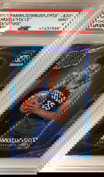 2017-18 Panini Donruss Optic #200 Markelle Fultz RC Purple Stars 13/13 PSA 9